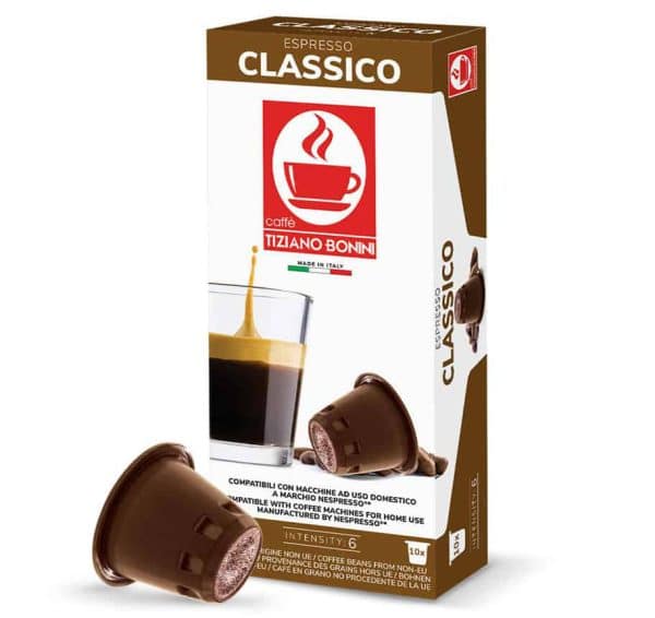CLASSICO BONINI – 10 capsules compatibles avec les machines Nespresso®️