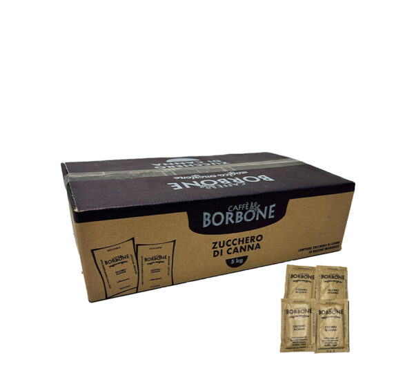 SUCRE DE CANNE – 800 sachets individuels – 5kg – BORBONE