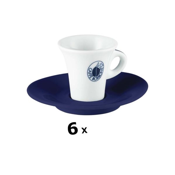 6 TASSES À ESPRESSO (Bleu) – BORBONE