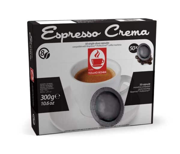 CREMA BONINI – 50 capsules compatibles avec les machines Nespresso®️ Professionnel